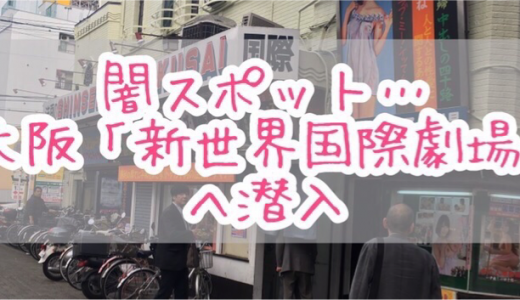 新世界国際劇場にニューハーフ&女装子との出会いを求めてエロブロガー2人で潜入してきた体験記